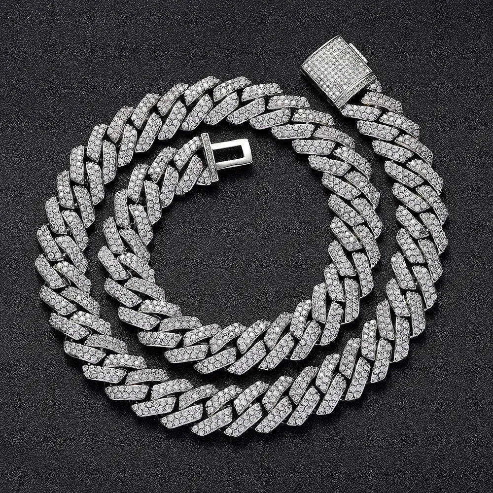 18k Gold/White Gold Cuban Link Chain
