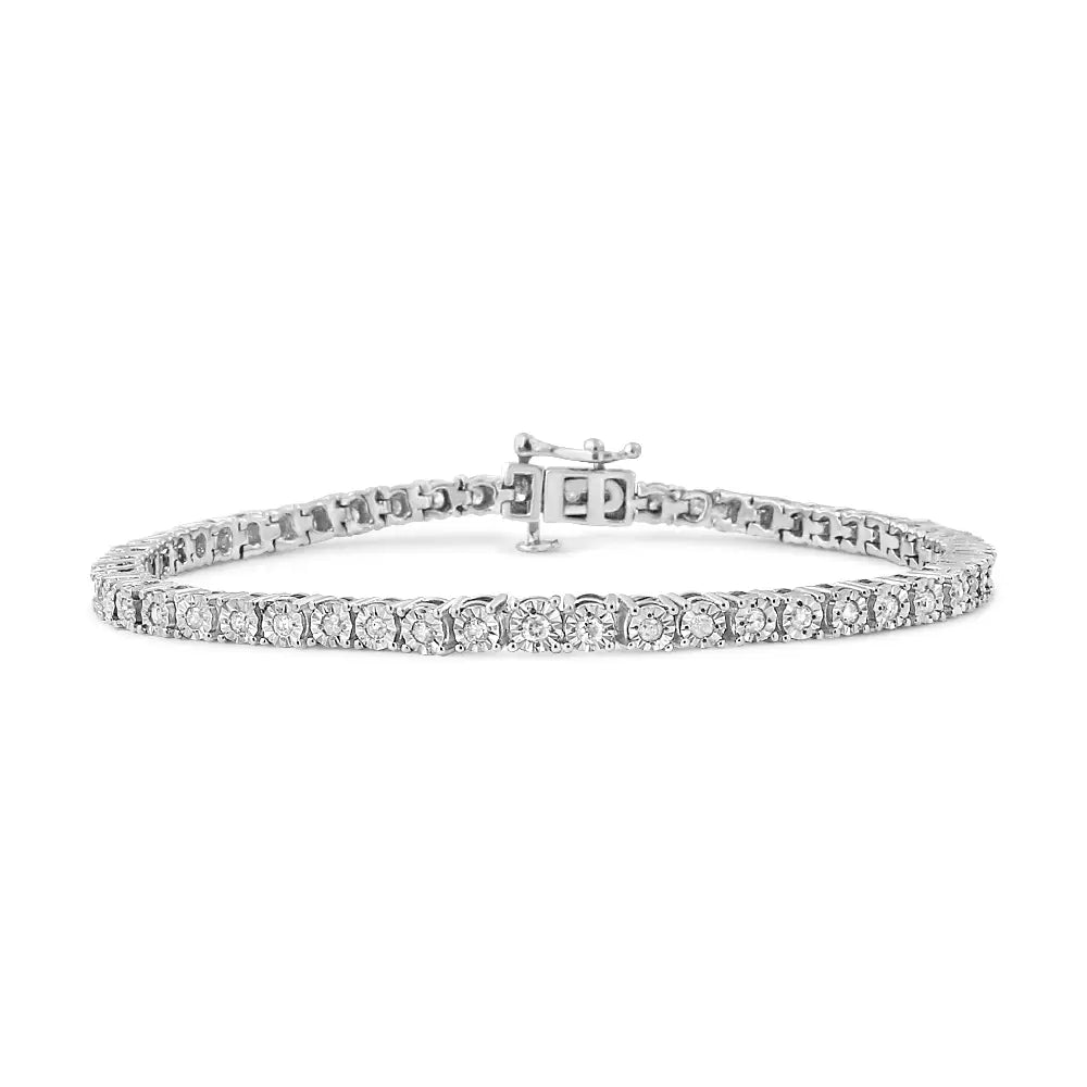 1 Carat Diamond Tennis Bracelet in Sterling Silver