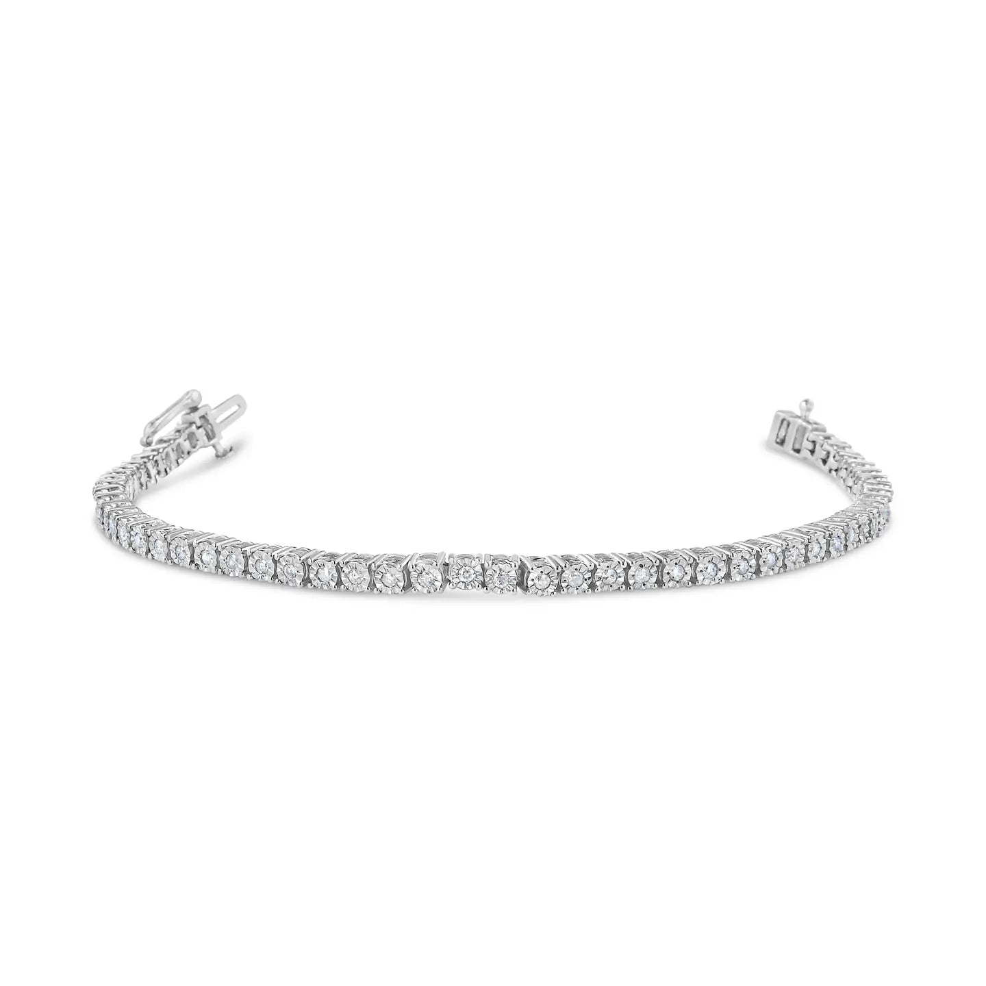 1 Carat Diamond Tennis Bracelet in Sterling Silver