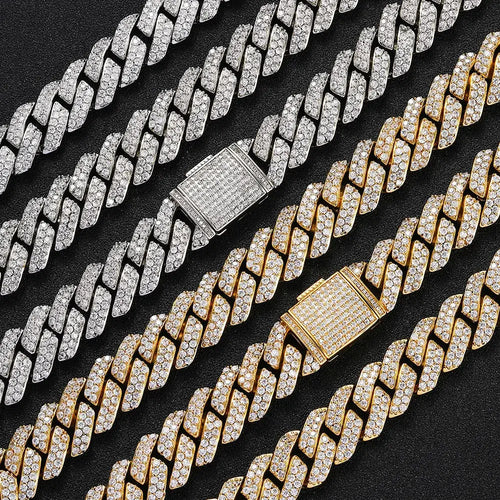 18k Gold/White Gold Cuban Link Chain