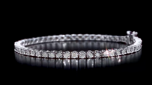 1 Carat Diamond Tennis Bracelet in Sterling Silver